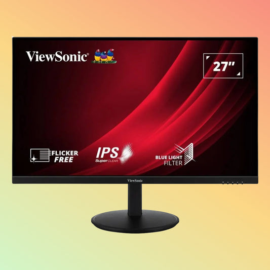 VIEWSONIC VG2709-2K-MHDU Monitor - 27” QHD (2560 x 1440), IPS, Tilt, Height, Swivel, Pivot, HDMI, DP, VGA, USB-C, 250nits, 75Hz