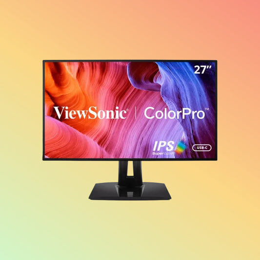 VIEWSONIC VP2768A Monitor - 27" QHD (2560 x 1440), IPS, Tilt, Height, Swivel, HDMI, DP, USB-C, 350nits, 60Hz
