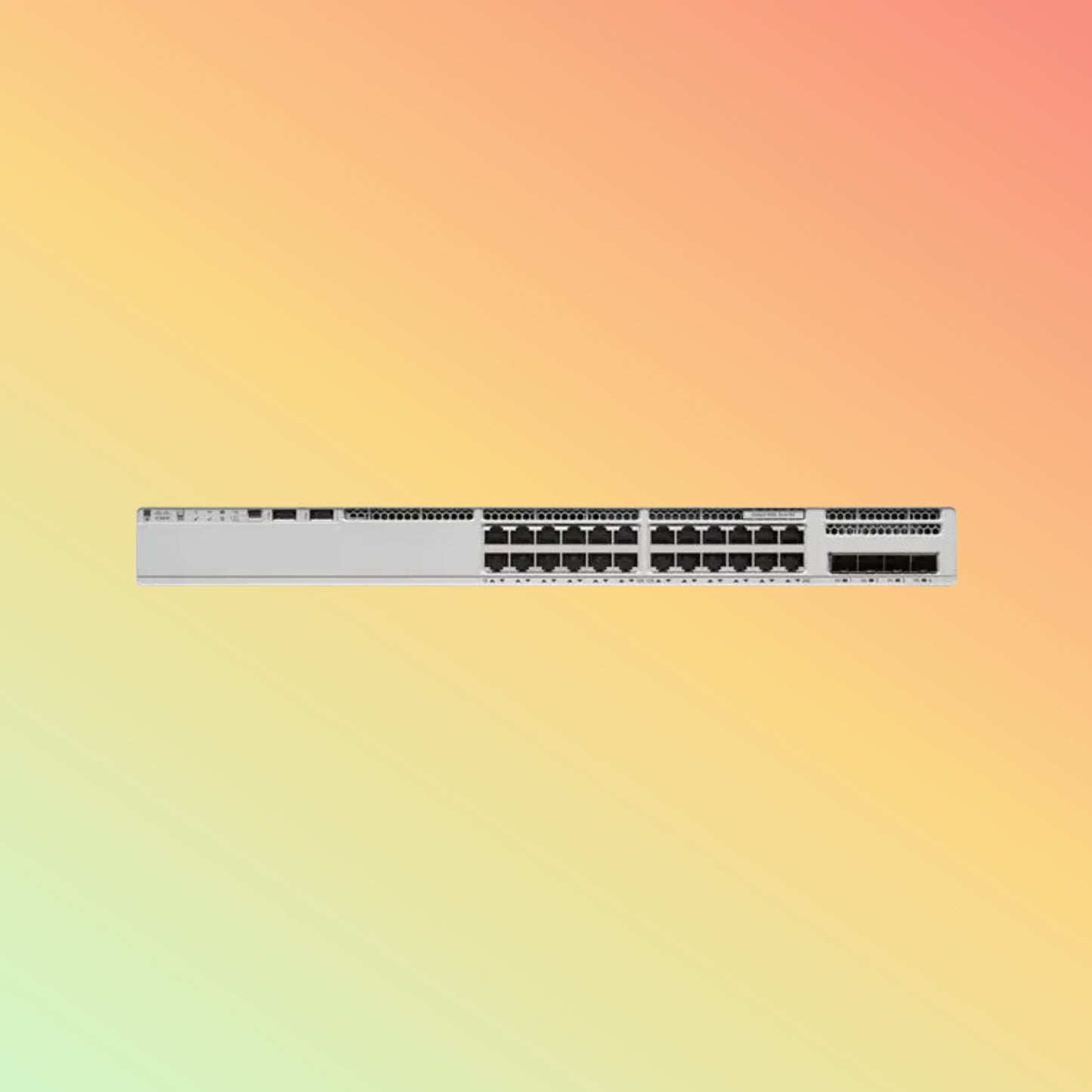 Cisco Catalyst 9200 – 56Gbps, 83.33Mpps, 24 RJ45, 4 SFP Uplinks