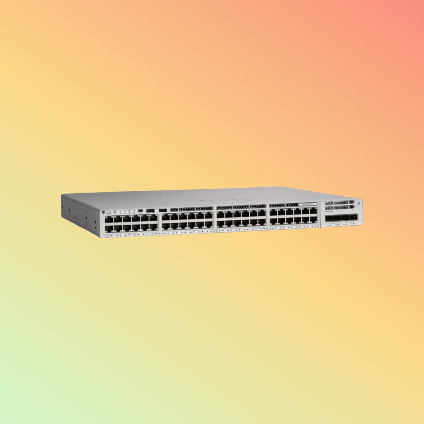 Cisco Catalyst C9200-48P – 176Gbps, 130.95Mpps, 48 PoE+ Ports