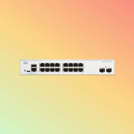 Cisco Catalyst C1200 – 36Gbps, 26.78Mpps, 16 RJ45, 2 SFP Ports