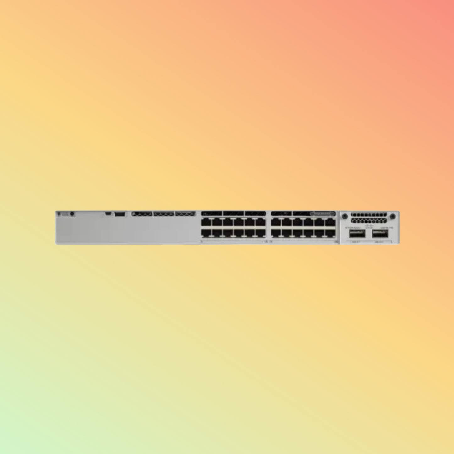 CISCO Catalyst C9300 Switch - 208 Gbps Switching Capacity, Throughput up to 154.76 Mpps, 24 x RJ45