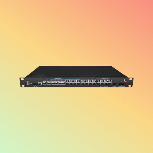 4 10Gb Fiber Optic to Ethernet 32 Port Industrial Grade IP40 Aggregation Switch