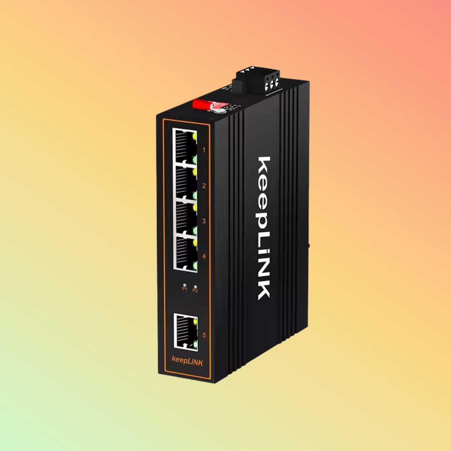 Custom Mini Industrial Network Switches Unmanaged Dinrail Outdoor 5 Ports Industrial Gigabit Poe Ethernet Switch for Project