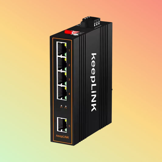 Unmanaged Fast Ethernet 5 Ports PoE Industrial Ethernet Switch for Security System