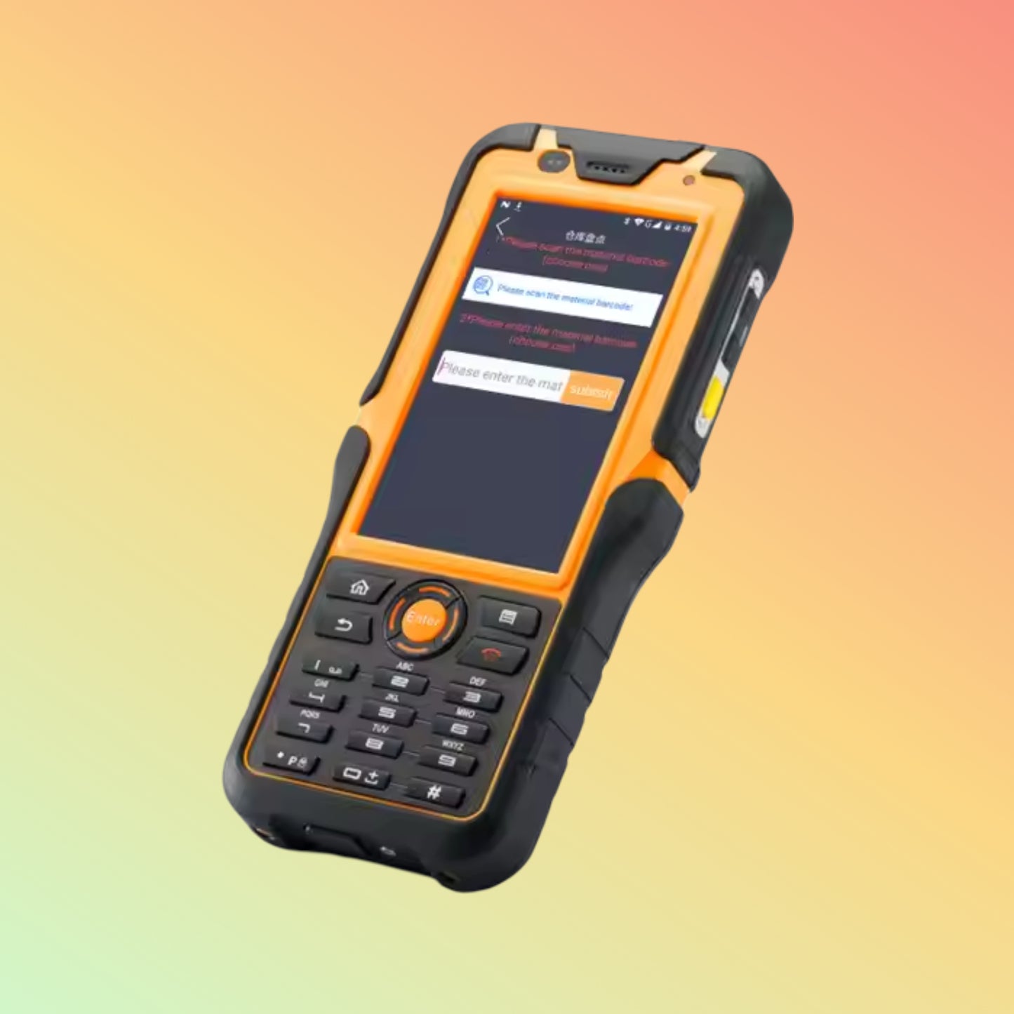 OEM S50 4+32GB IP67 Waterproof Rugged Industrial Handheld PDA with 1D 2D Barcode Scanner NFC RFID Reader in Stock