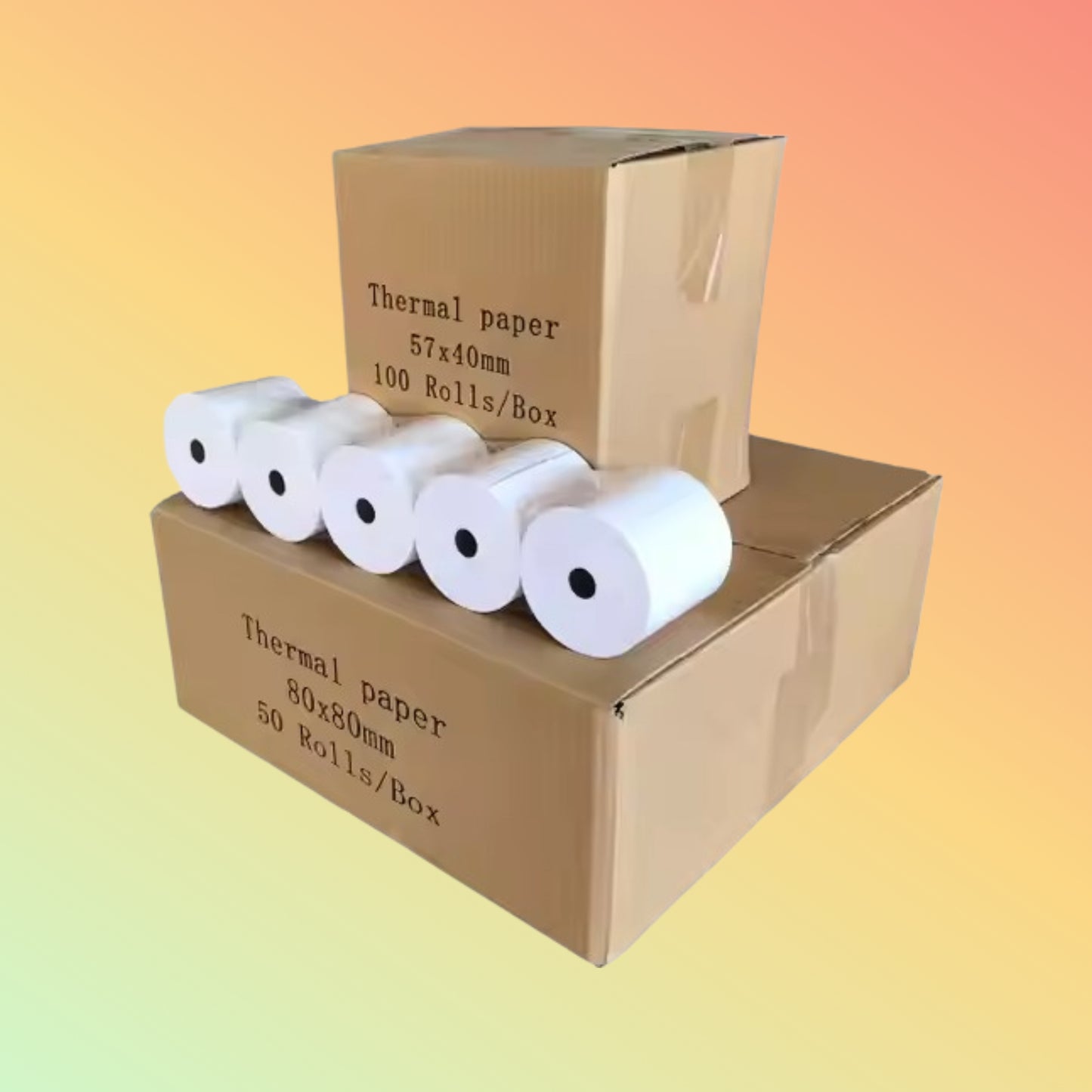 100% Pure Wood Pulp Thermal Paper 80*80MM, Factory Preferential Price High Quality Thermal Paper