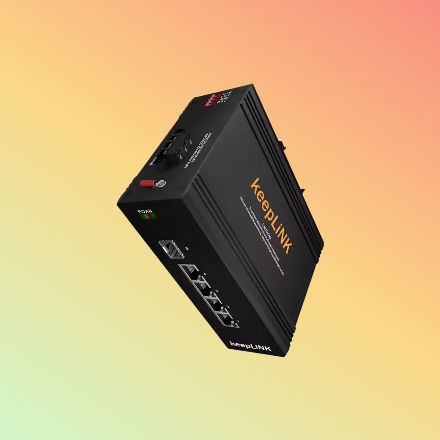 Industrial 4 port 1000mbps cctv to ethernet fiber media converter PoE