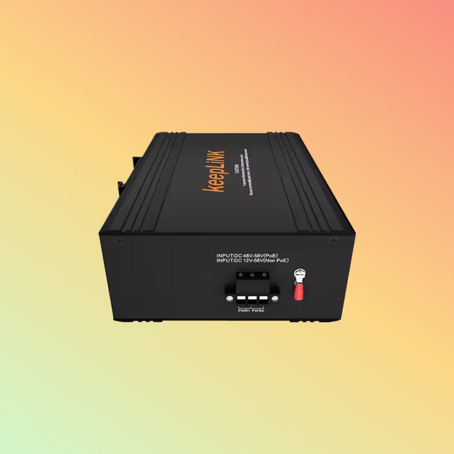 keepLiNK 1000Mbps RJ45 Full/Half Duplex POE Industrial Media Converter