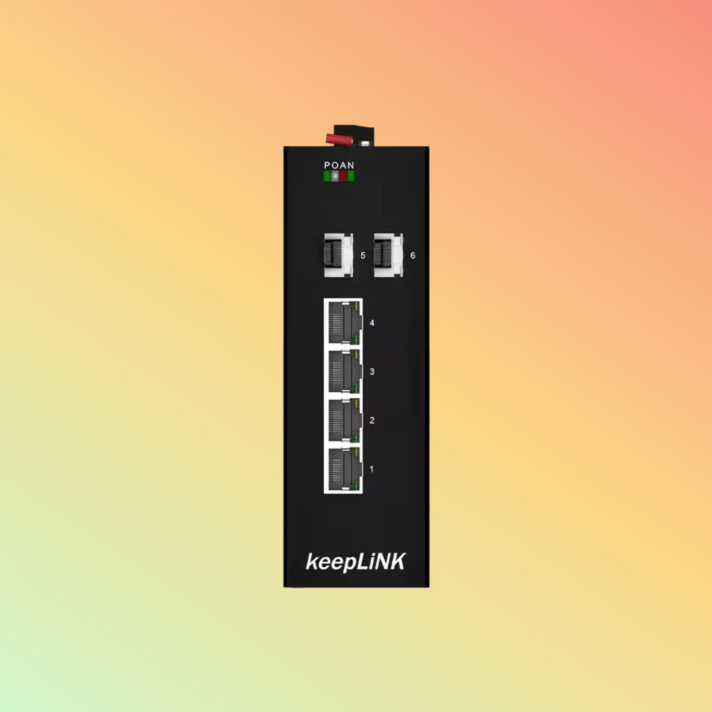 keepLiNK 1000Mbps RJ45 Full/Half Duplex POE Industrial Media Converter