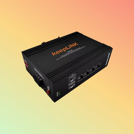 keepLiNK 1000Mbps RJ45 Full/Half Duplex POE Industrial Media Converter