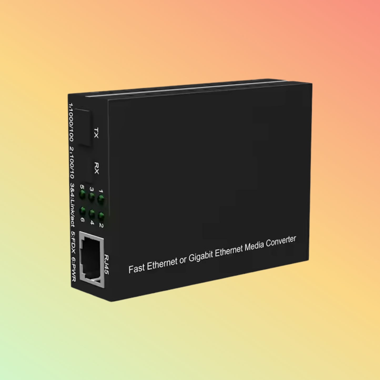 Fiber optic to Ethernet RJ45 Fast Ethernet Media Electrical Optical Converter