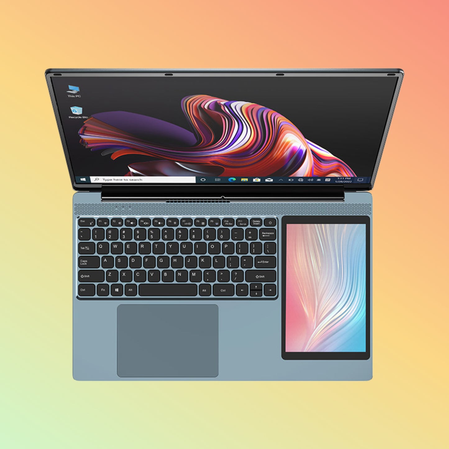 Uniwa Q15ZR Windows 11 15.6 Inch Intel N100 16GB RAM Dual Screen Laptop