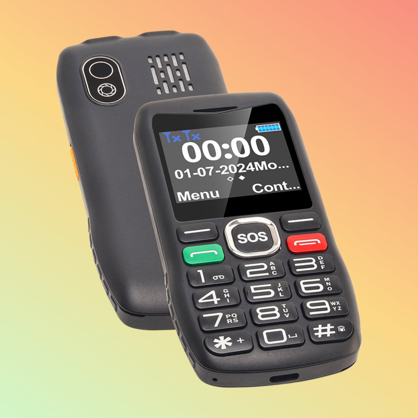 Uniwa V173 2 Inch Screen Dual SIM SOS Big Keypad Big Button Mobile Phone For Elderly