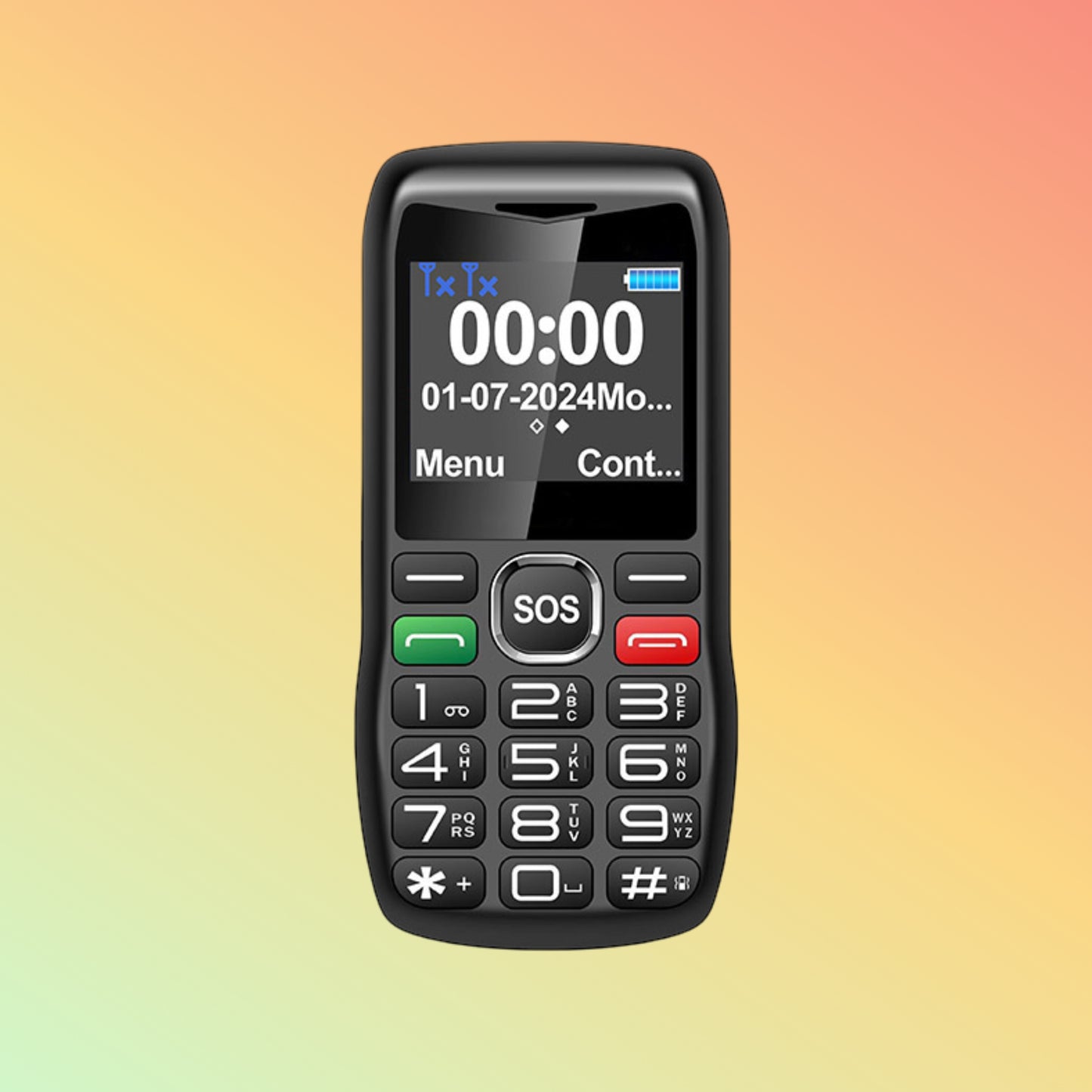 Uniwa V173 2 Inch Screen Dual SIM SOS Big Keypad Big Button Mobile Phone For Elderly