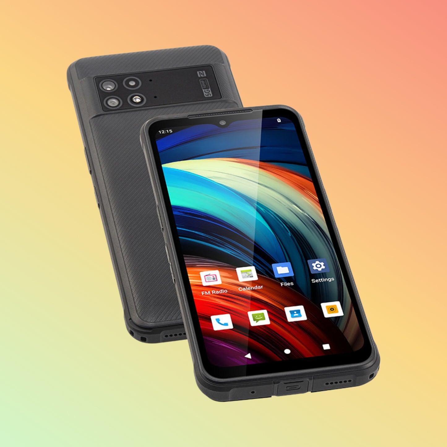 Uniwa NR6510 6.52 Inch Android Fast 5G Rugged Smartphone with Removable Battery and NFC