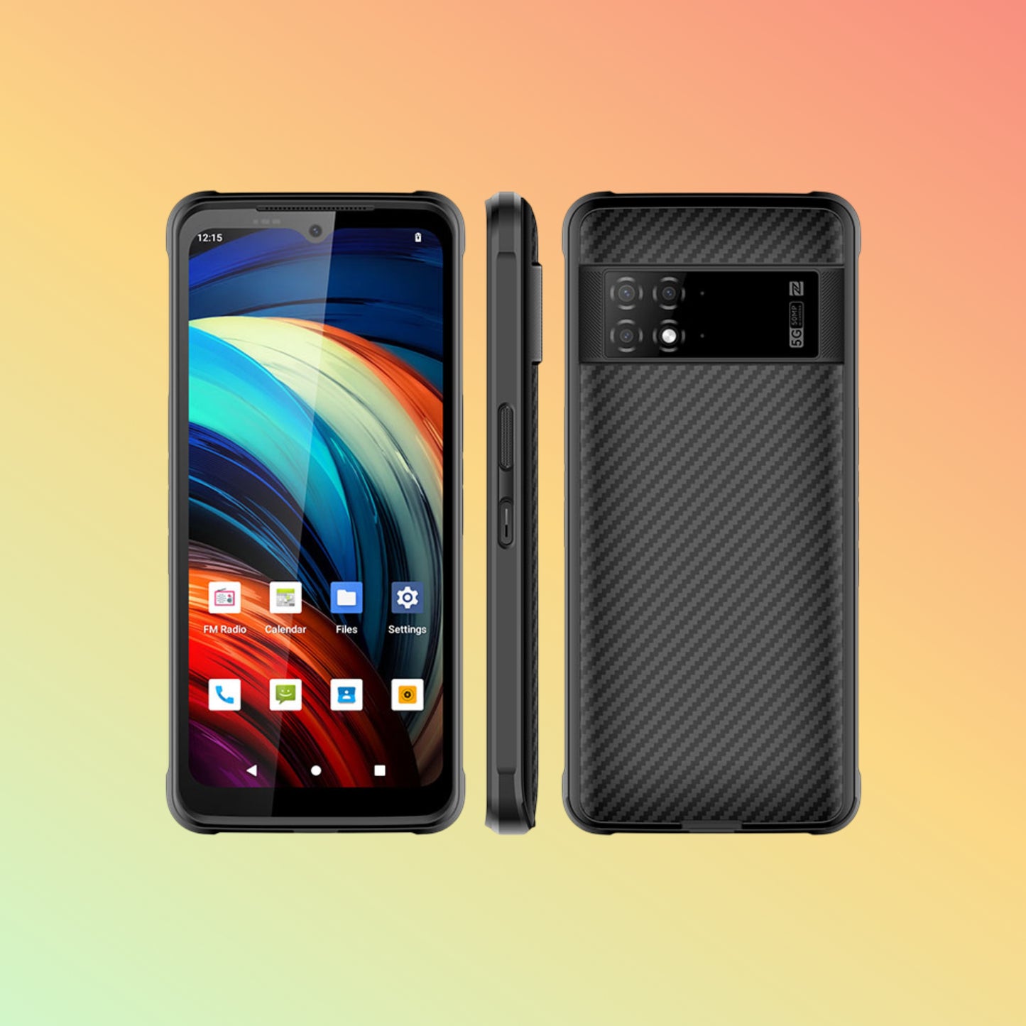 Uniwa NR6510 6.52 Inch Android Fast 5G Rugged Smartphone with Removable Battery and NFC