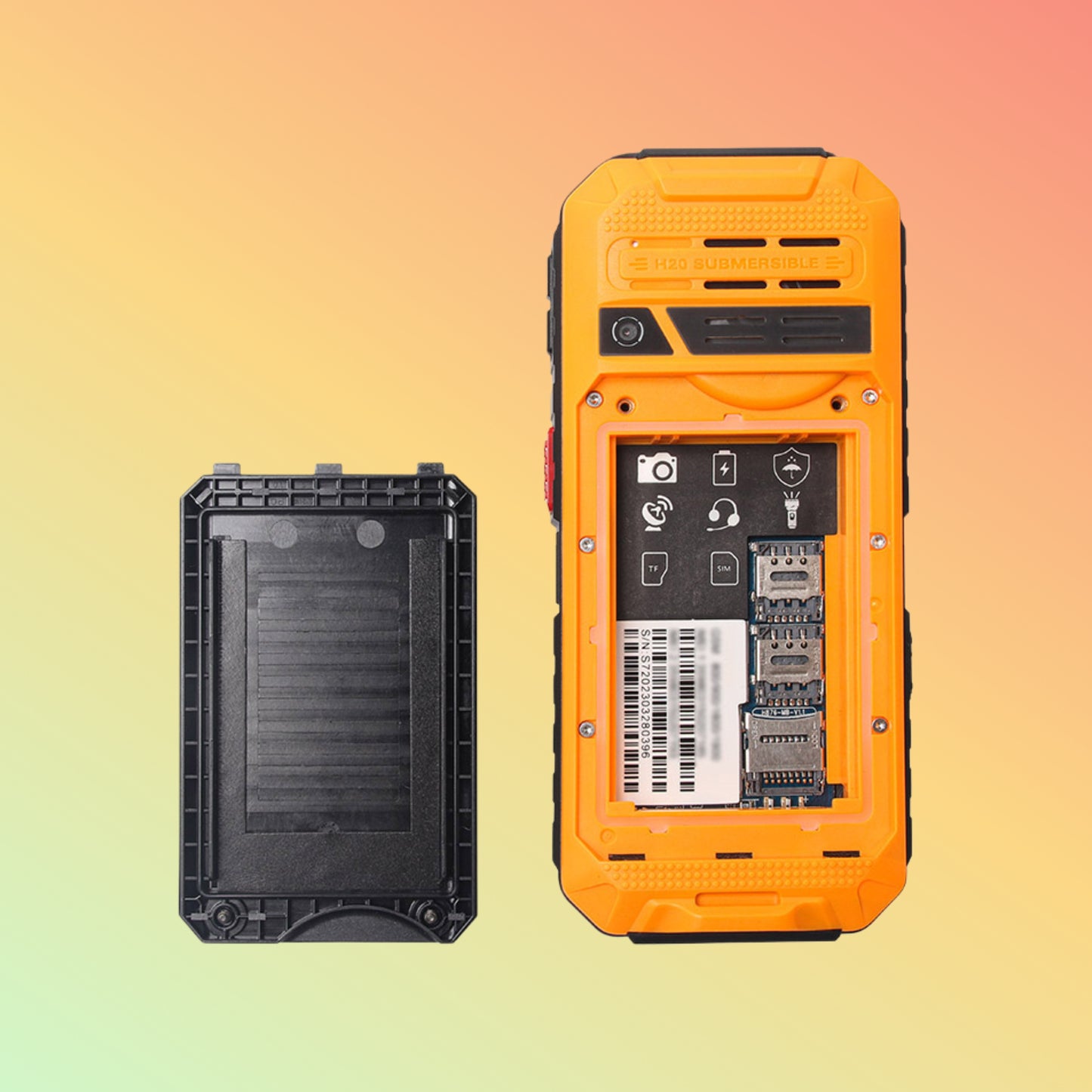 Uniwa S9 2.4 Inch IP68 Waterproof Torch Cell Phone 4G Feature Rugged Phone