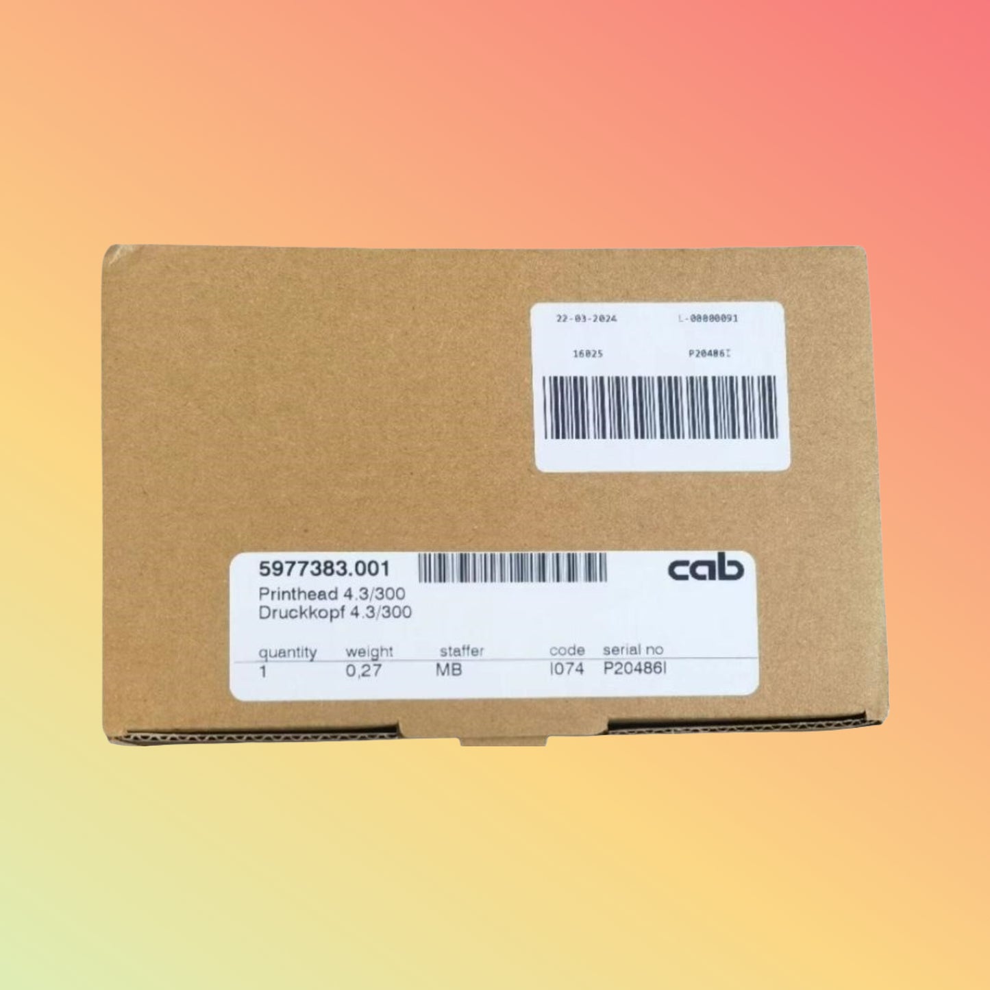 Thermal Printhead CAB Squix 4.3 300DPI 5977383