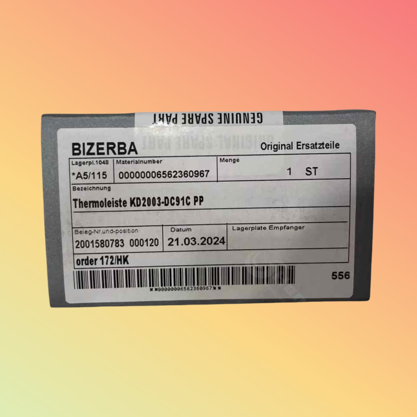 Original Rohm KD2003-DC91C KD2003-DC91B BIZERBA GLP80 Printhead