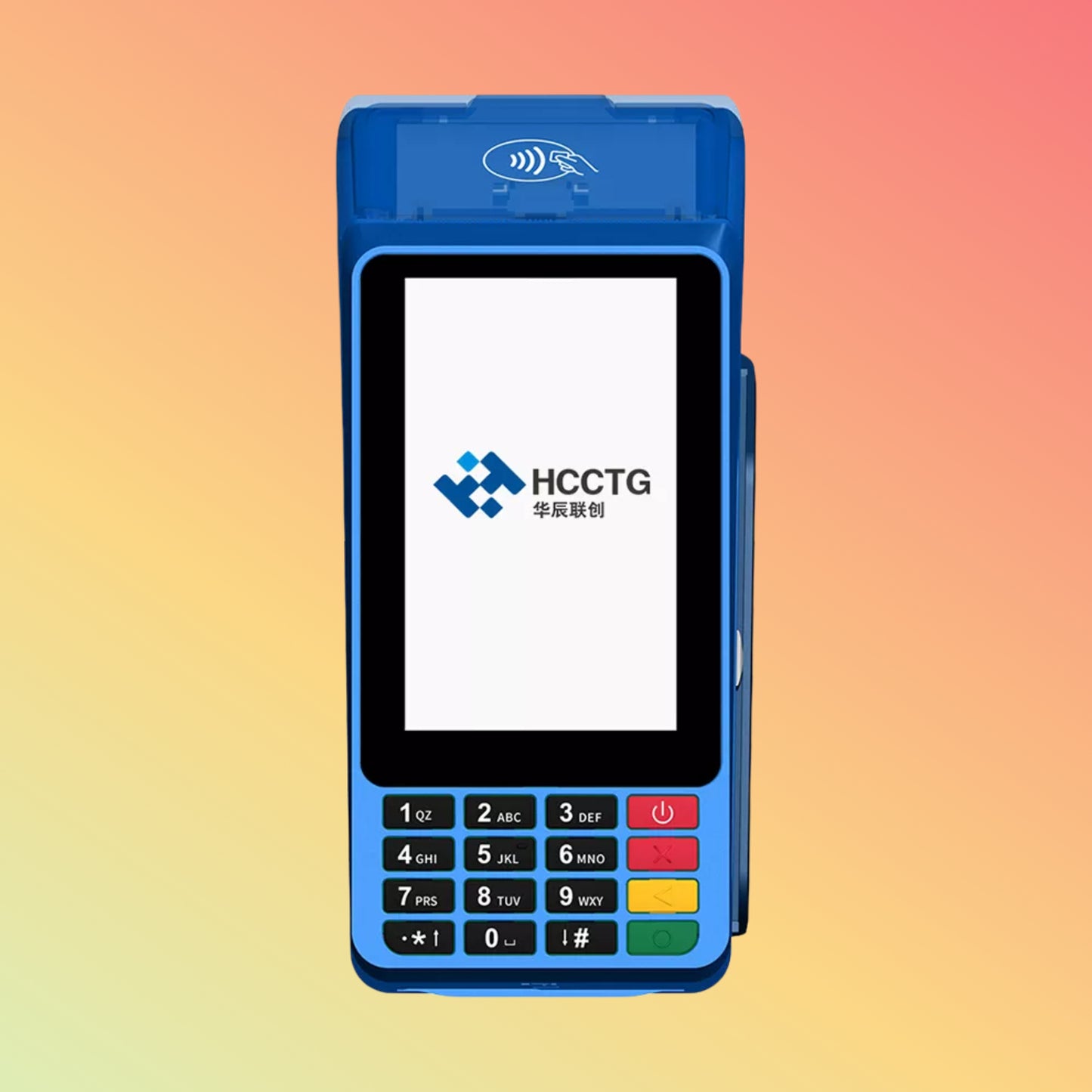 Android 10 Handheld POS Terminal with 58mm Thermal Printer Keyboards Z60A