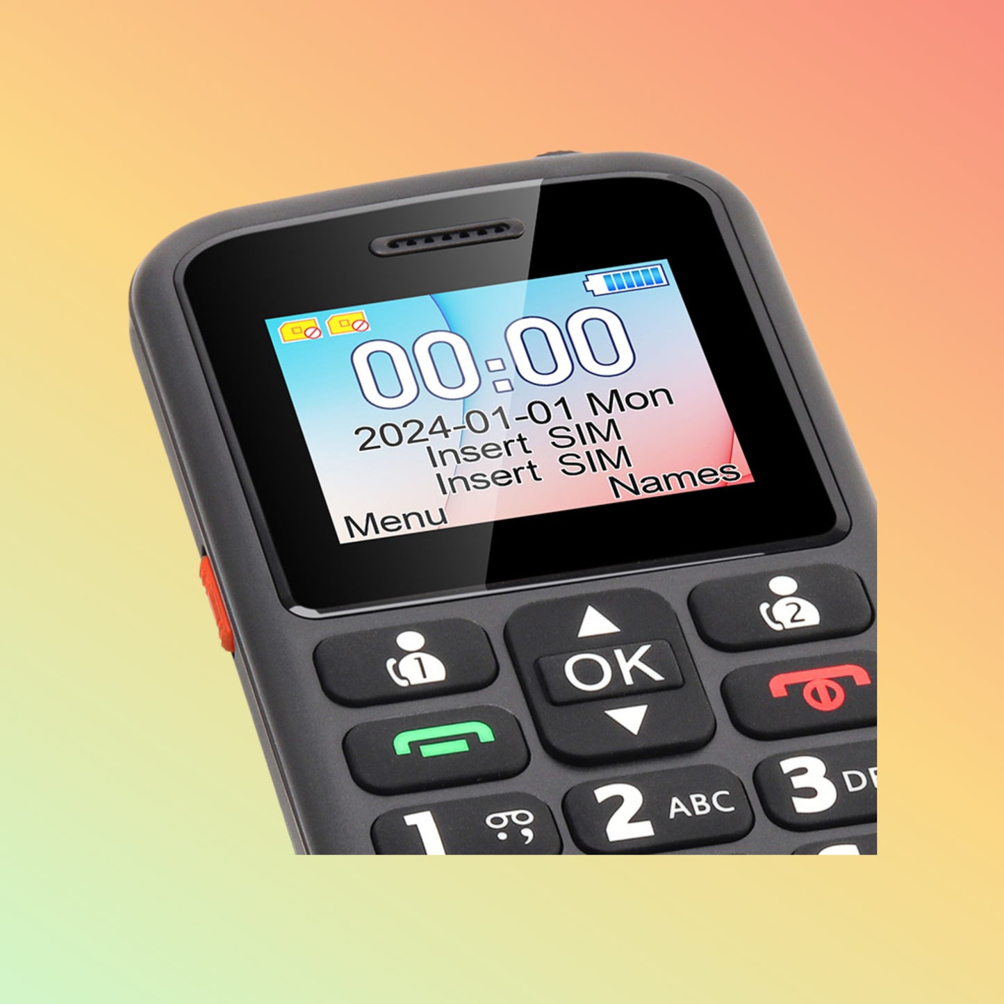 UNIWA M220 Dual SIM Simple Cheap Big Button Keypad SOS Senior Mobile Phone