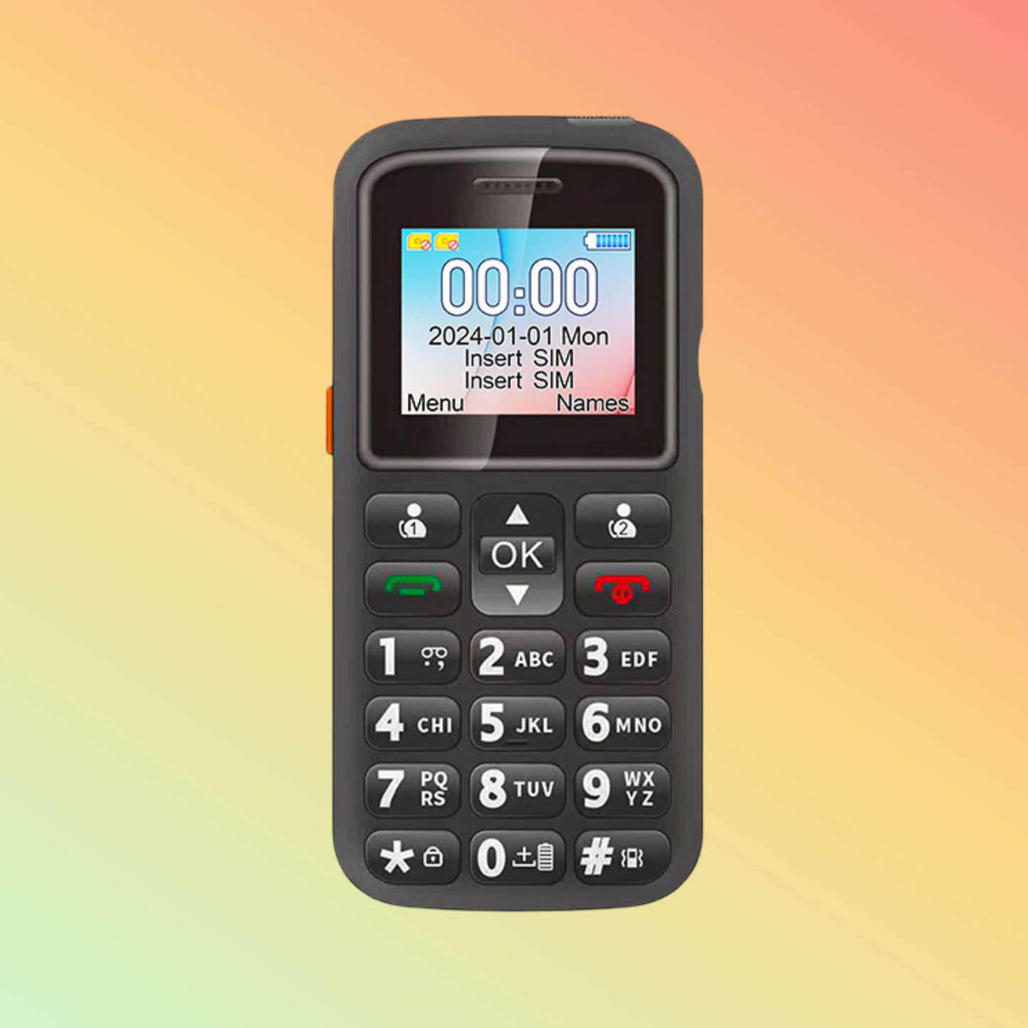 UNIWA M220 Dual SIM Simple Cheap Big Button Keypad SOS Senior Mobile Phone