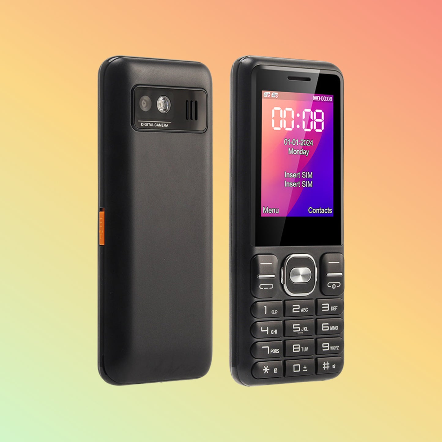 UNIWA FD005 2.4 Inch Dual SIM Card 25BI Long Battery Life Fashion 4G Keypad Phone