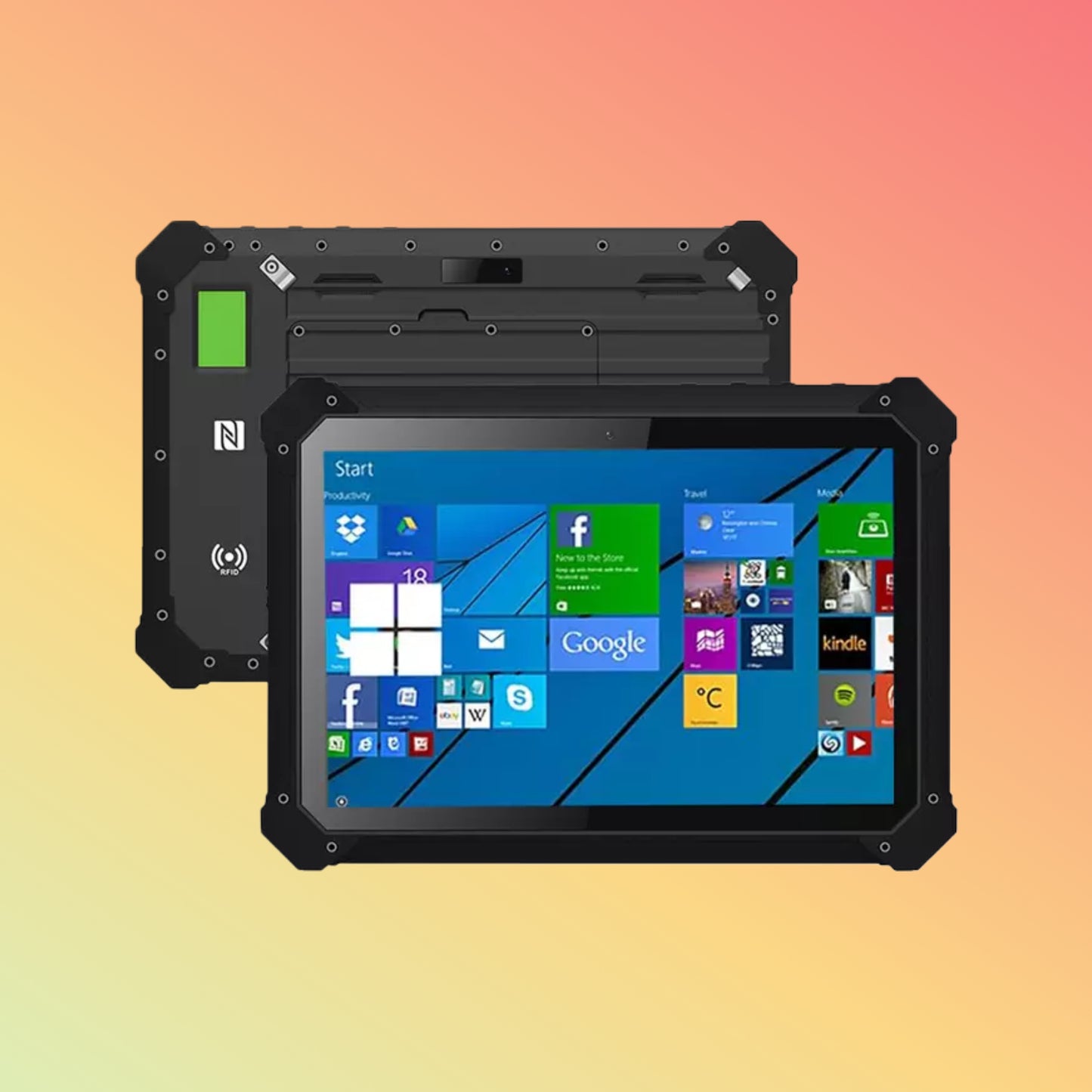 8GB+128GB IP67 Explosion-proof Windows Tablet Industrial Computer PC Z240