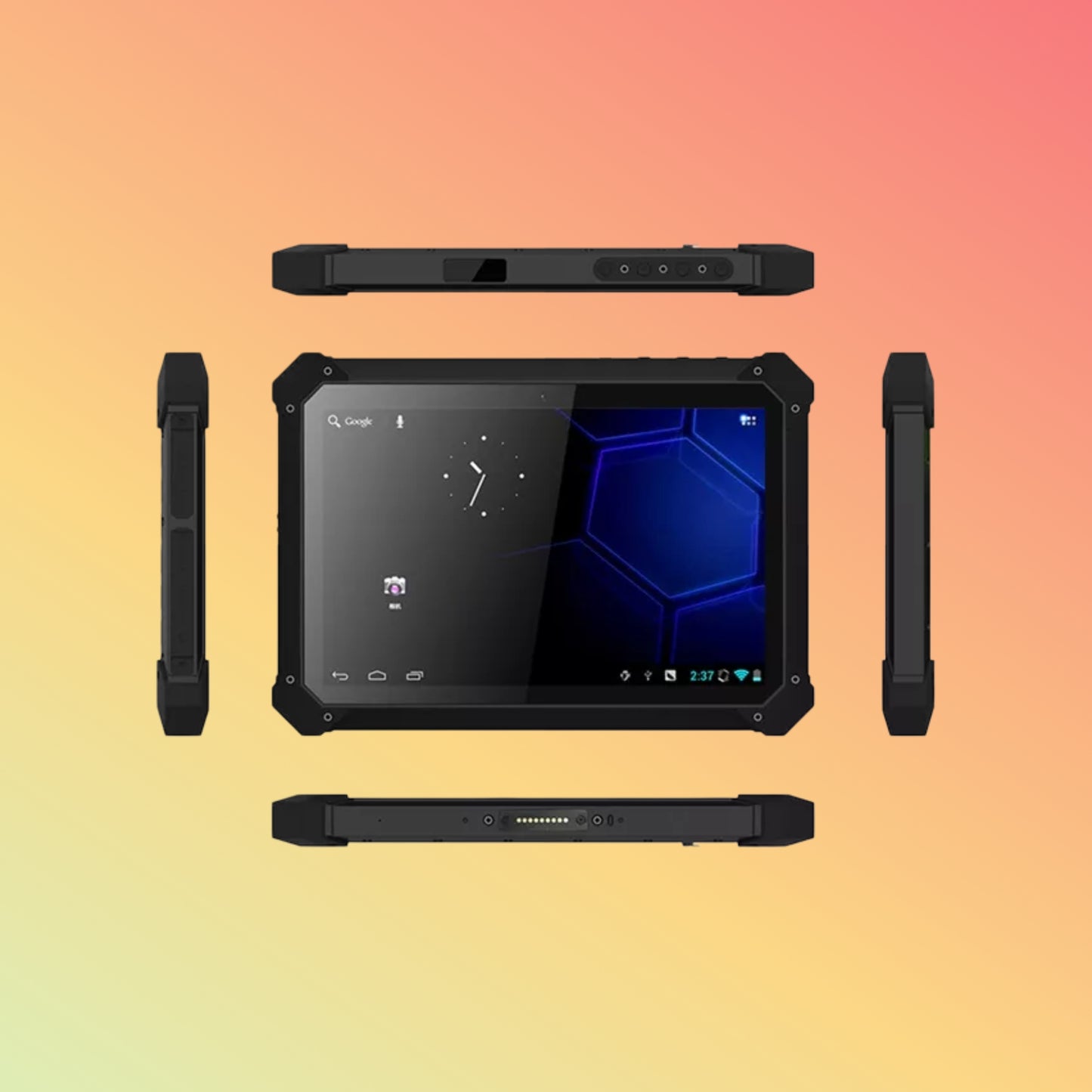 IP67 Tablet 10.1 Inch Eight Core Industrial PC 64GB Support Fingerprint NFC Scanner Z210