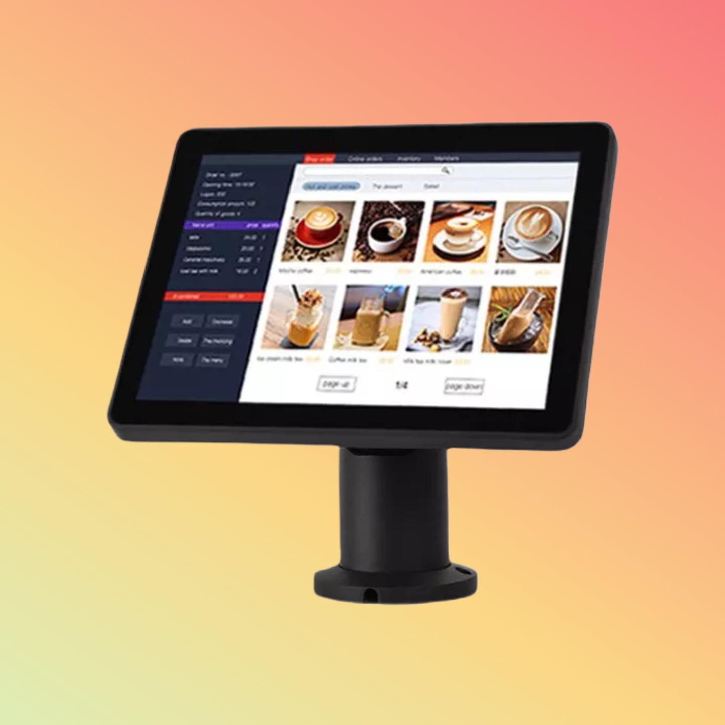 Single Screen 9.7 Inch Windows System PDA POS All In One PC Touch Screen HDMI LAN USB Port D970