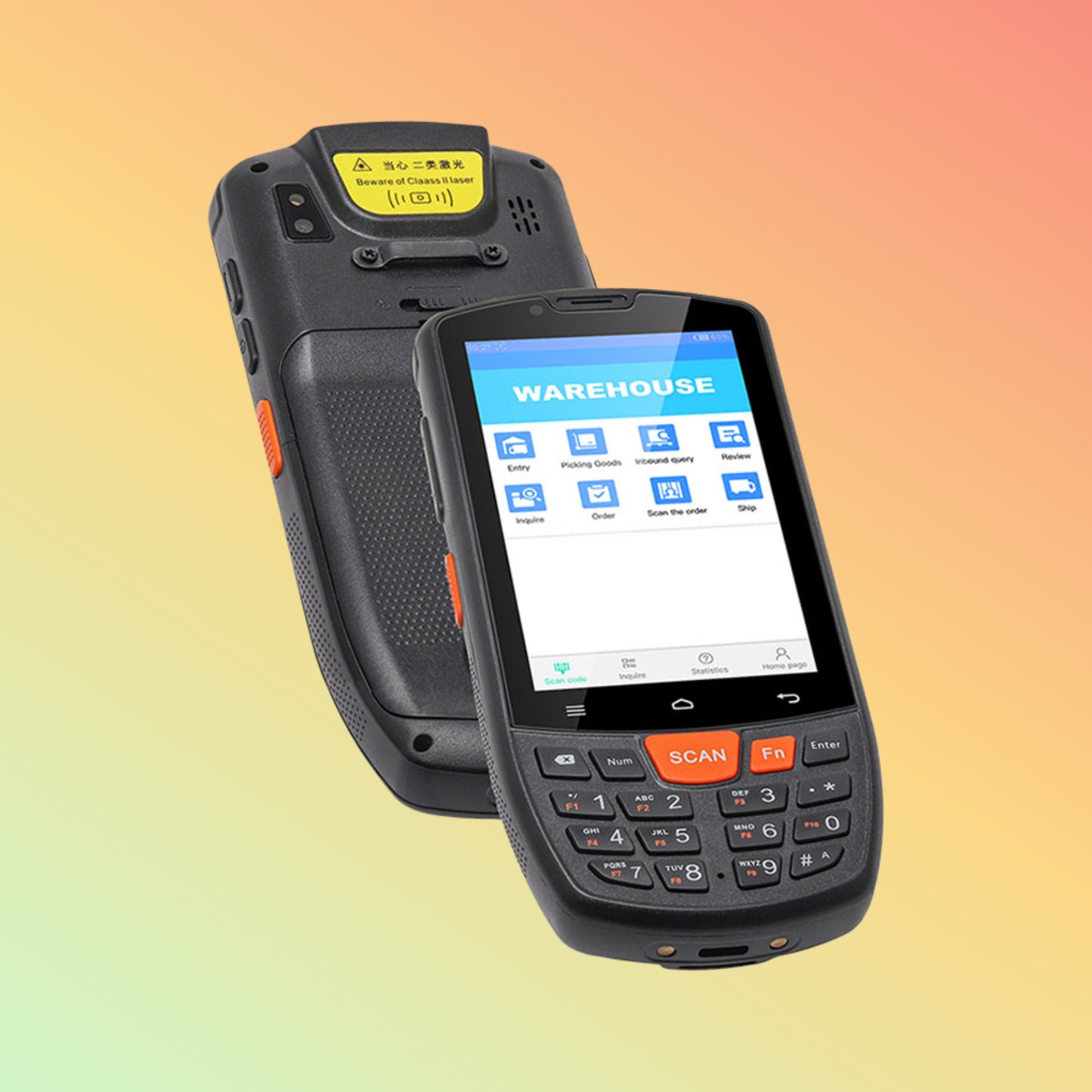 UNIWA HS006 4 inch Portable Android Industrial PDA QR Code Scanner with RFID and NFC