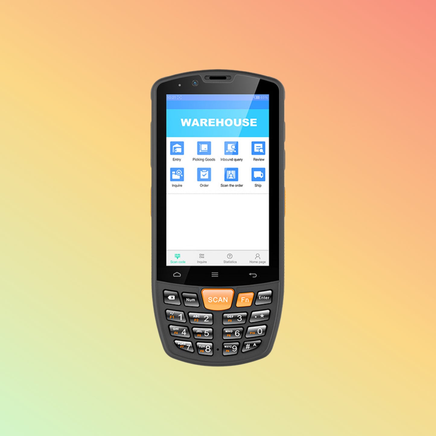 UNIWA HS006 4 inch Portable Android Industrial PDA QR Code Scanner with RFID and NFC