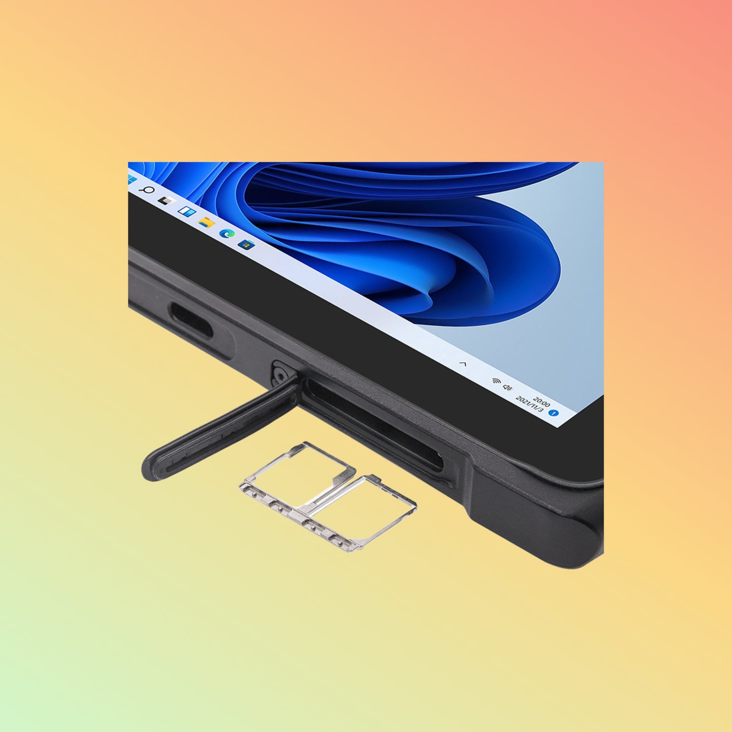 QCOM W1019 10.1 Inch Ultra Thin Rugged Tablet Windows 11 Pro with Qualcomm Processor