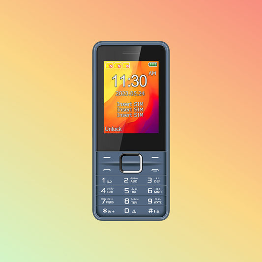 ECON E2454 2.4 Inch Fashion GSM Keypad 3 SIM Card Mobile Phone