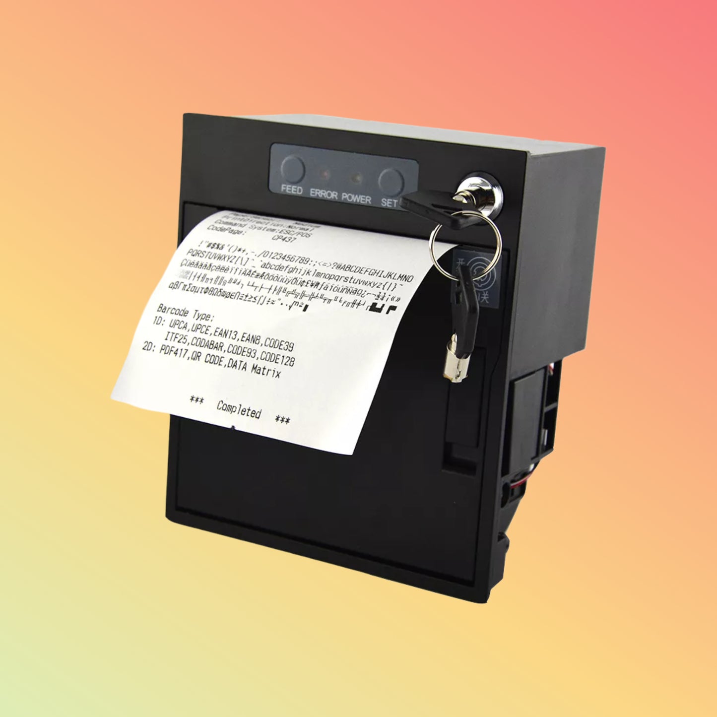 HCC-E5 ESC/POS 80mm Thermal Receipt Panel Printer with Auto Cutter