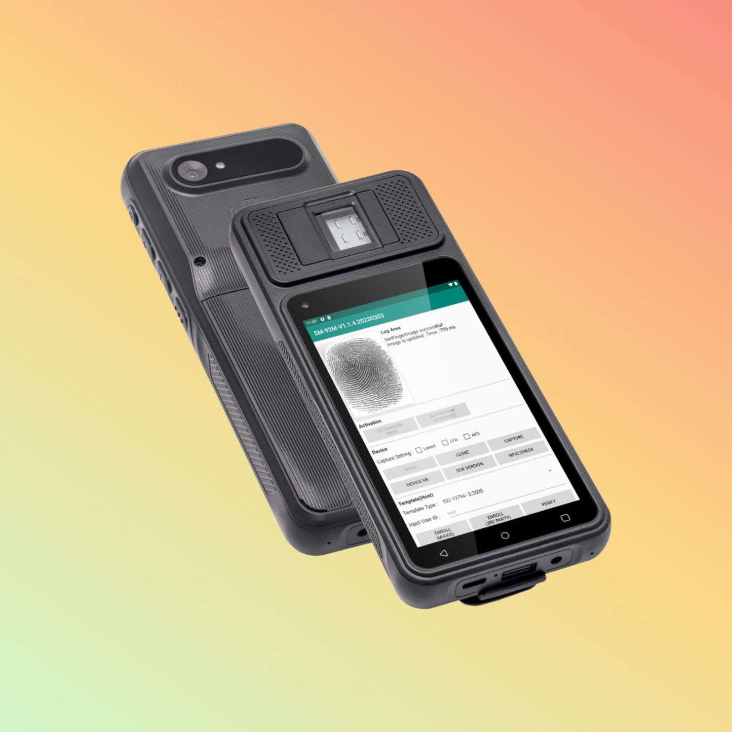 UNIWA F501 Barcode Scanner Handheld Terminals Mobile Phone