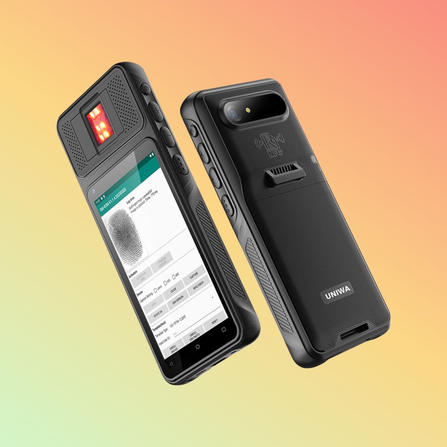 UNIWA F501 Barcode Scanner Handheld Terminals Mobile Phone