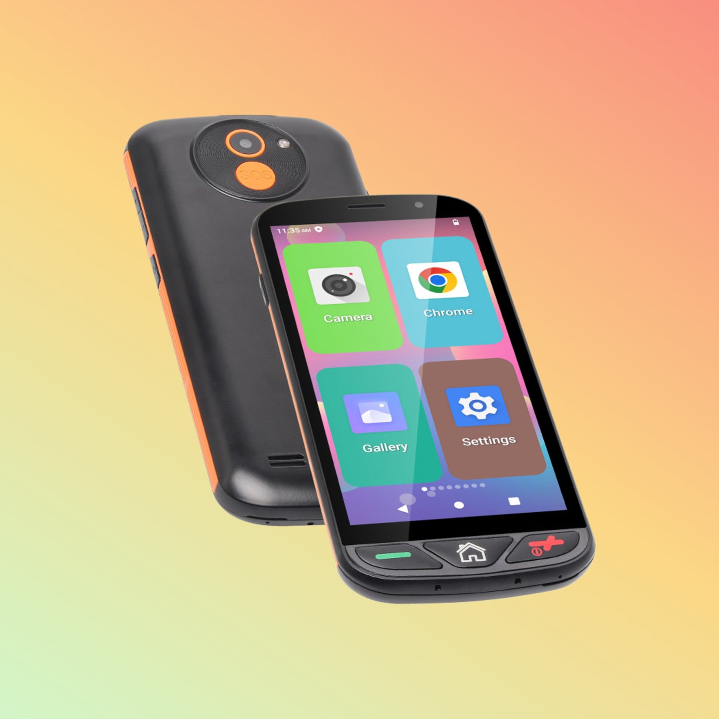 UNIWA K554 5.5 Inches 4G Android SOS Senior Mobile Phone