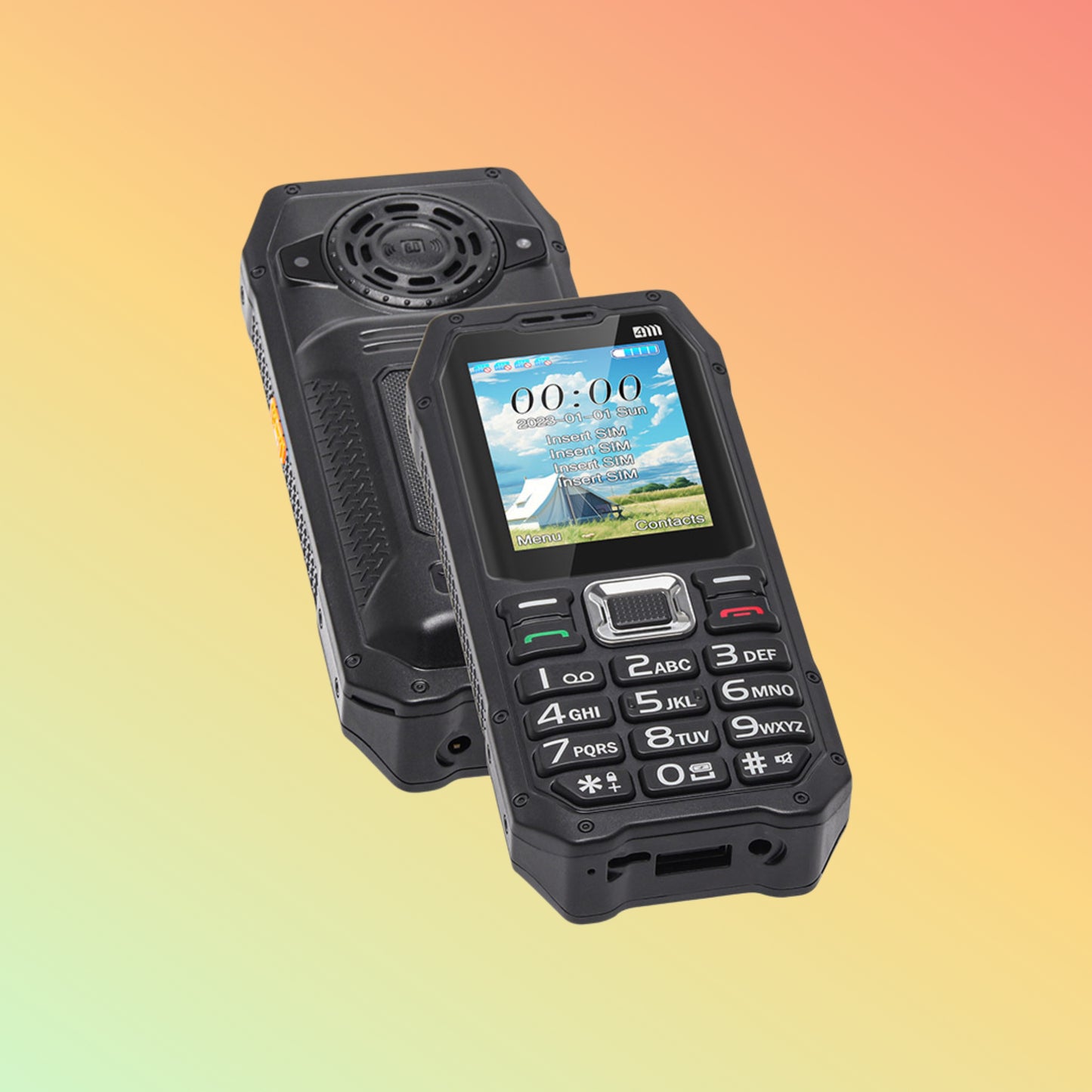 UNIWA M6000 2.4 Inches Big Speaker Keypad 4 SIM Mobile Phone