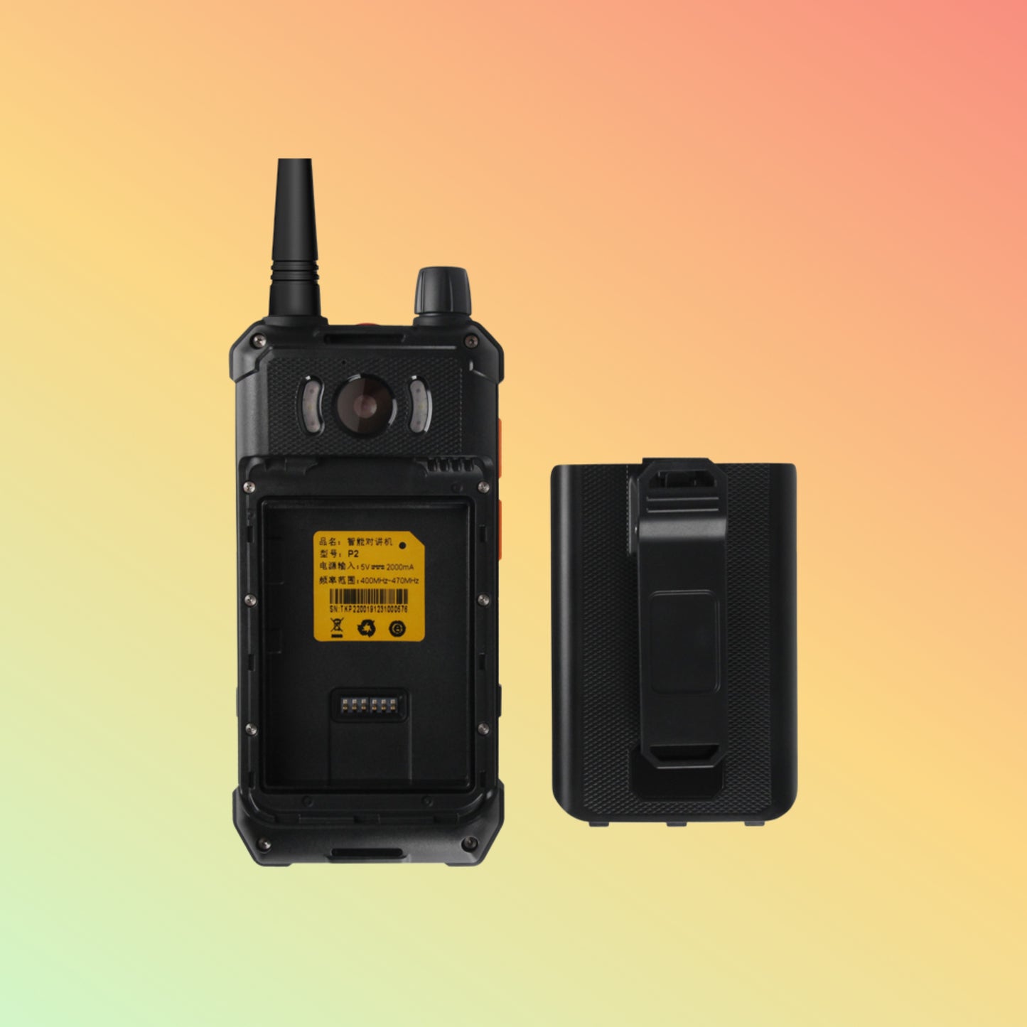 UNIWA P2 Plus IP67 Rugged Mobile Zello 4W DMR UHF Repeater Walkie Talkie Smartphone