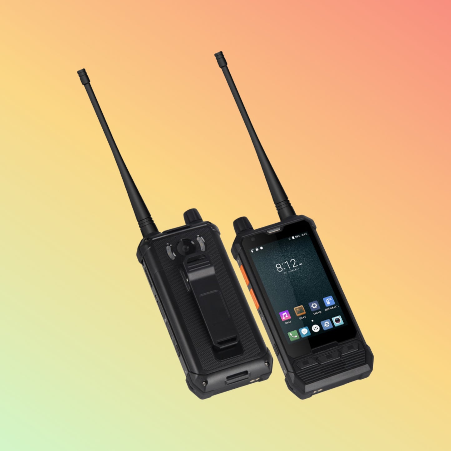 UNIWA P2 Plus IP67 Rugged Mobile Zello 4W DMR UHF Repeater Walkie Talkie Smartphone