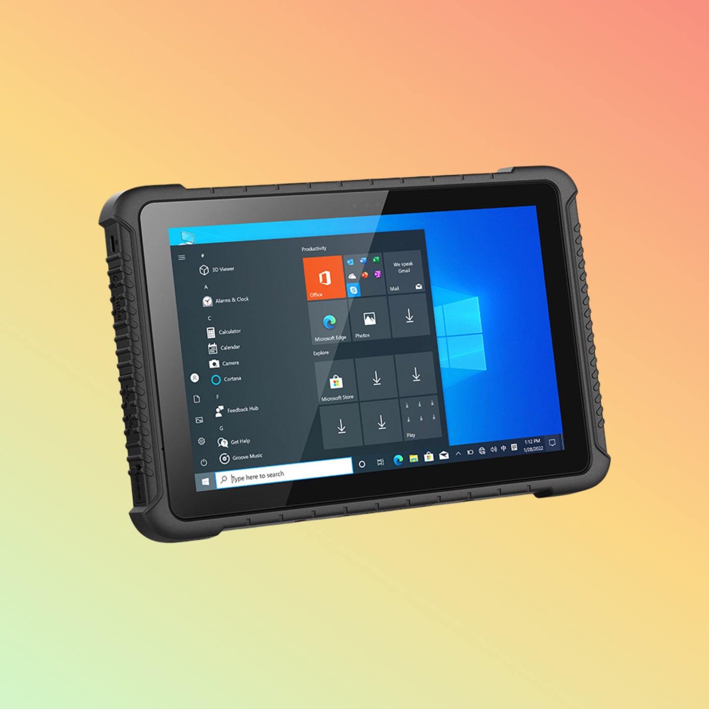 WinPad W106 10.1 Inches FHD Screen 4G LTE Industrial Rugged Windows 10 Tablet PC