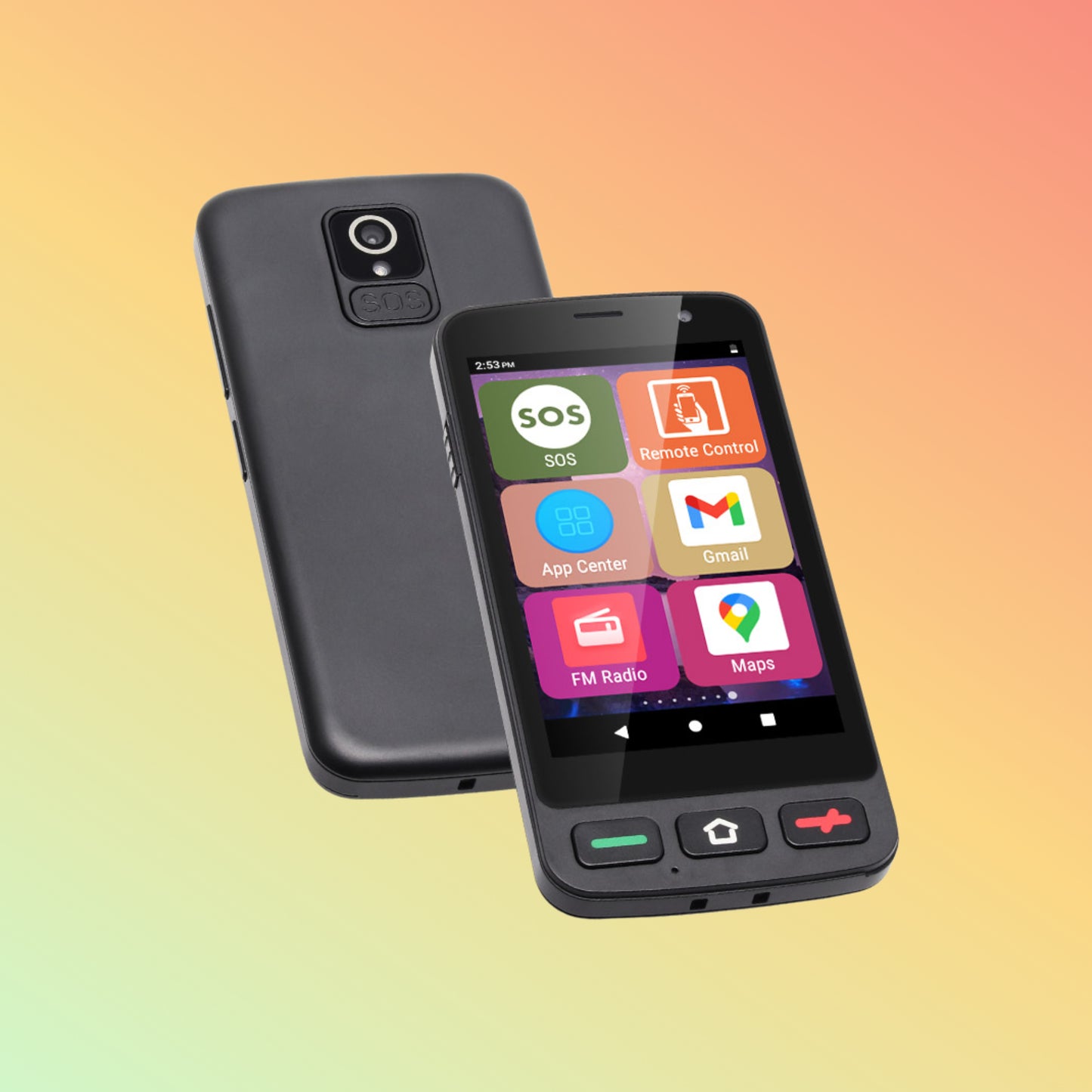 UNIWA M4003 4.0 Inches 4G Senior Mobile Phone with SOS Emergency Button