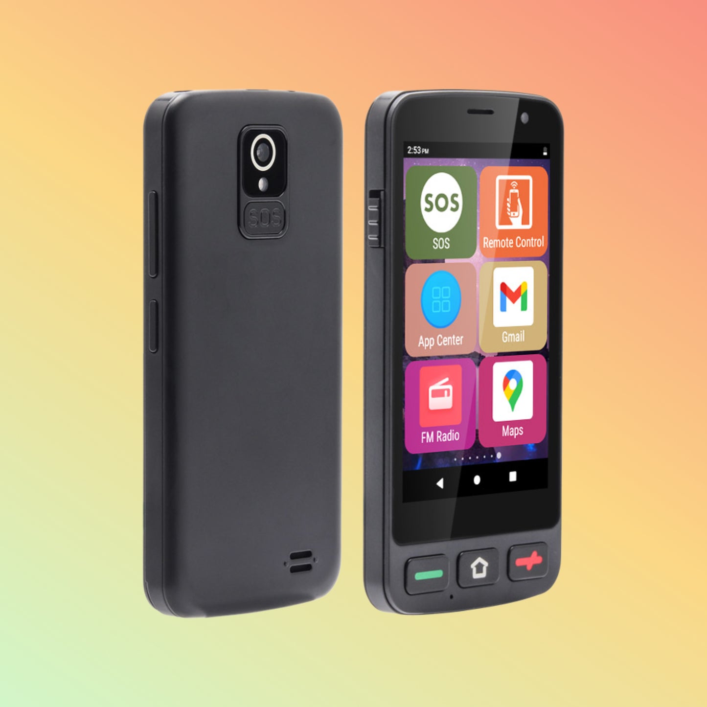 UNIWA M4003 4.0 Inches 4G Senior Mobile Phone with SOS Emergency Button