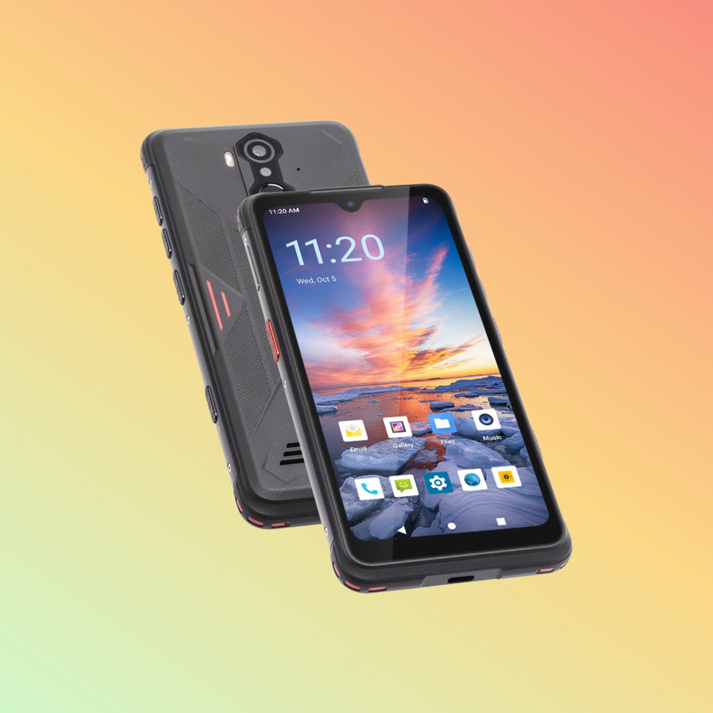 UNIWA TS818 6 Inches IP68 Waterproof Android Smartphone with Wireless Charging/NFC