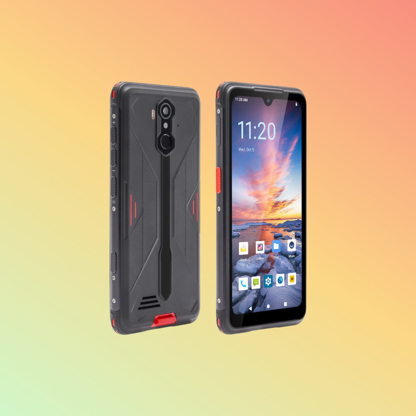 UNIWA TS818 6 Inches IP68 Waterproof Android Smartphone with Wireless Charging/NFC