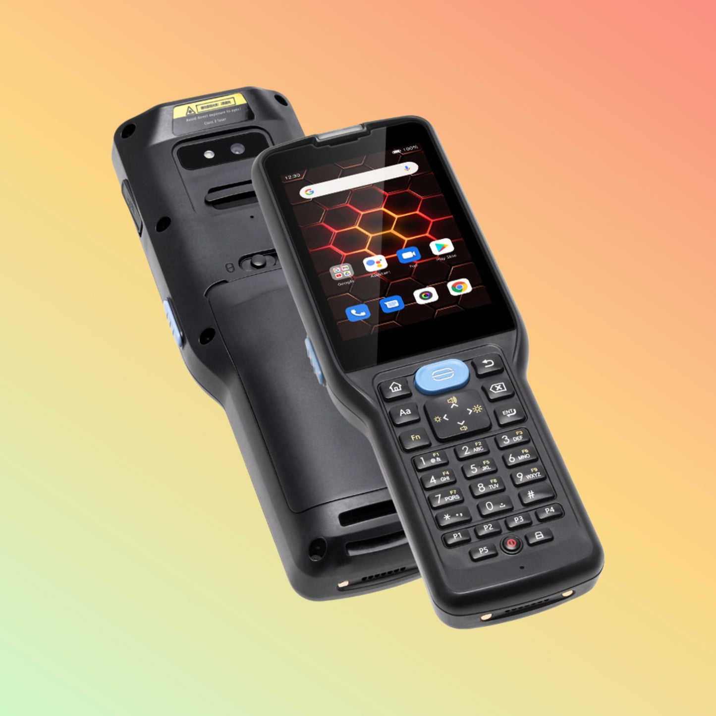 UNIWA V350 Handheld Rugged Android 12 2D Barcode Scanner with NFC and T9 Keyboard