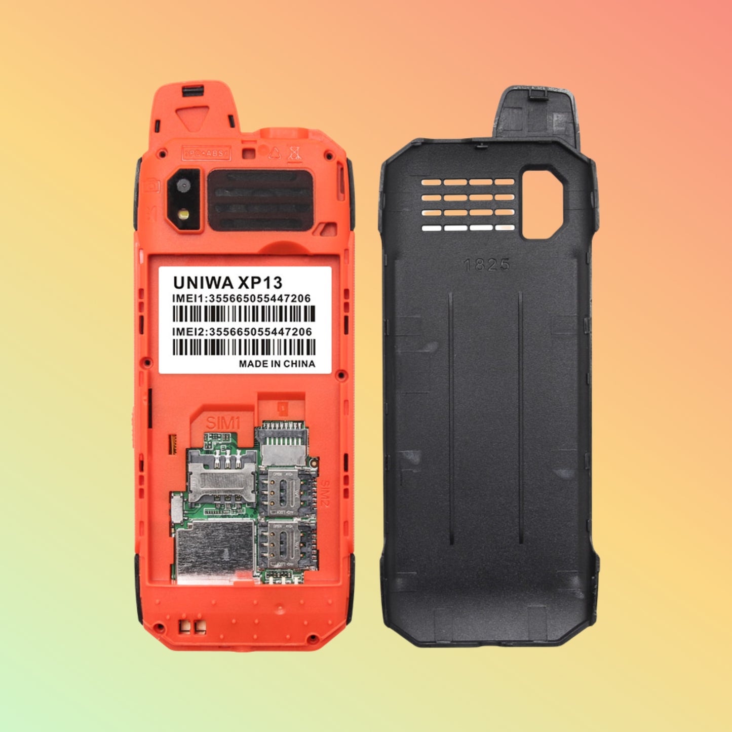 UNIWA XP13 1.77 Inches Screen Triple SIM Cards Rugged Style Case Keypad Feature Phone