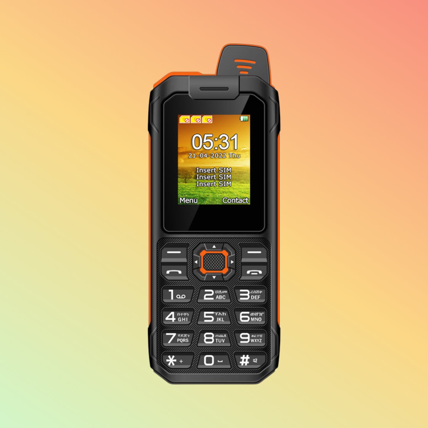 UNIWA XP13 1.77 Inches Screen Triple SIM Cards Rugged Style Case Keypad Feature Phone